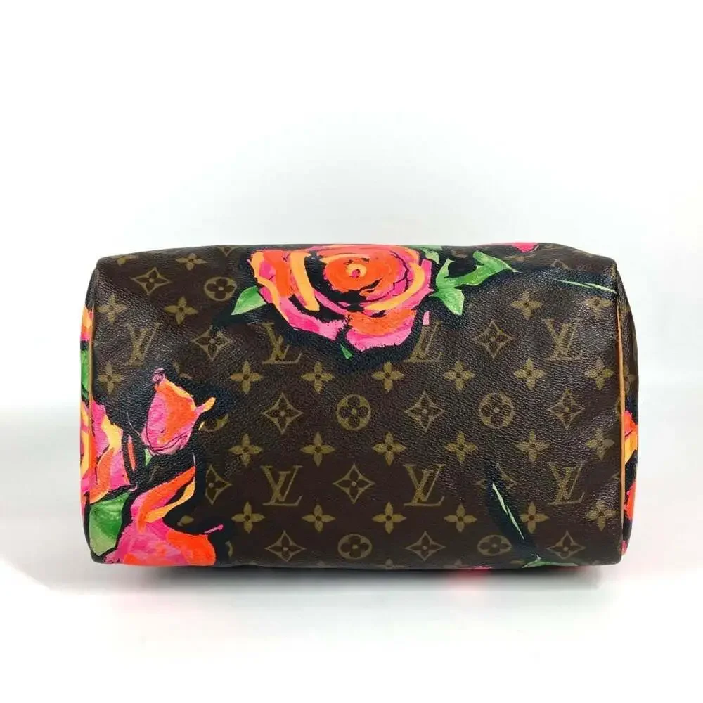 LOUIS VUITTON Brown Monogram Canvas Speedy 30 Boston Bag